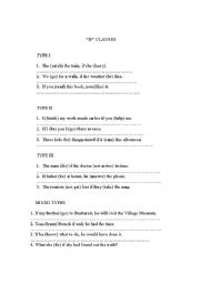 English Worksheet: IF clauses