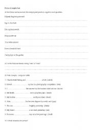 English Worksheet: PAst simple general test