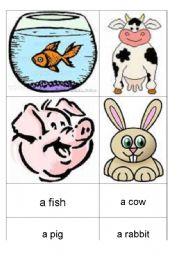 English worksheet: animals