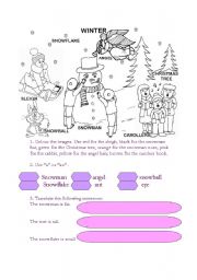 English Worksheet: Winter