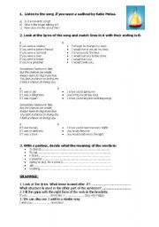 English Worksheet: Katie Melua - If you were a sailoboat - Conditionals
