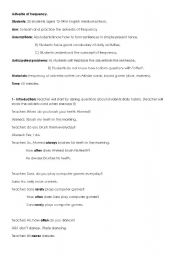 English Worksheet: adverbs of frequency