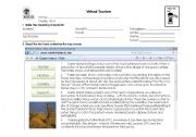 English Worksheet: Virtual TOURISM