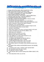 English Worksheet: Past Simple vs Past Continuous