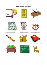 classroom objects