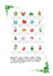 English Worksheet: Christmas vocabulary