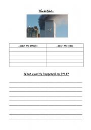English worksheet: Attacks on New York / 9-11