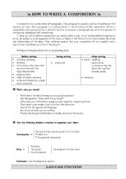 English Worksheet: Gidelines for writing