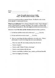 English worksheet: Personification