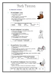 English worksheet: Verb Tenses