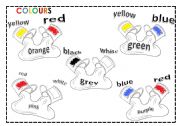 English Worksheet: COLOURS