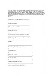 English Worksheet: Policeman Suspect role Play