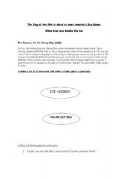 English worksheet: Movie The Cutting Edge