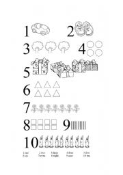 English worksheet: numbers