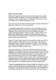 English Worksheet: reading