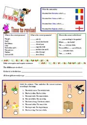 English Worksheet: FIRST ENGLISH STEPS -- STEP 5