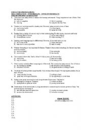 English worksheet: CHECK FOR UNDERSTANDING - IDEA COMPLETION