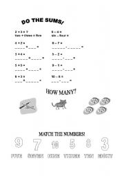 English worksheet: Numbers