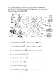 English Worksheet: Likes and Dislikes food