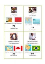 English Worksheet: COUNTRIES & NATIONALITIES ACTIVITY CARDS 2
