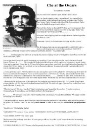 English Worksheet: Che Guevara - reading