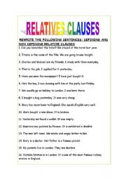 RELATIVE CLAUSES