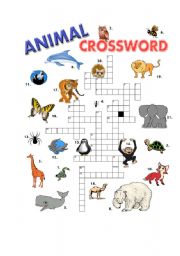 ANIMAL CROSSWORD