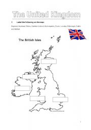 English Worksheet: The United Kingdom