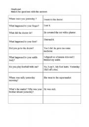 English Worksheet: simple past