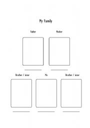 English worksheet: My Family