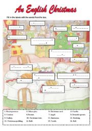 English Worksheet: An English Christmas