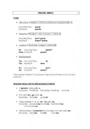 English Worksheet: Present Simple