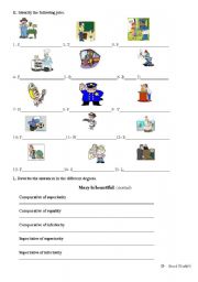 English worksheet: Test - Part II