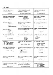 English Worksheet: Trivial