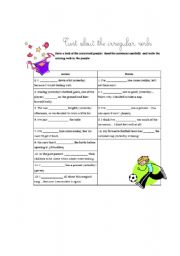 English Worksheet: Irregular verbs: crossword puzzle