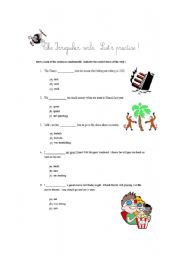 English Worksheet: Irregular verbs: multiple choice exercise