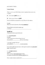 English worksheet: Past perfect tense 