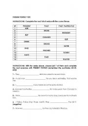 English Worksheet: Present Perfect Test