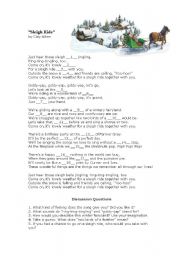 English Worksheet: A Song to Make You Talk: 