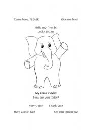 English Worksheet: Greetings