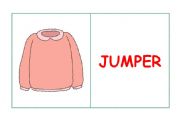 English Worksheet: Clothes flashcards