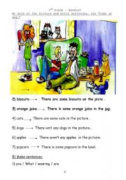 English Worksheet: some any with answers