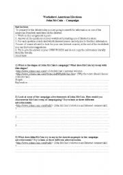 English Worksheet: American Elections