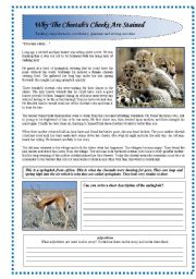 English Worksheet: Reading comprehension+ vocabulary +grammar and writing exercise