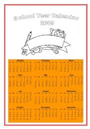 School Year Calendar 2009