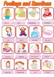 English Worksheet: Feelings and Emotions