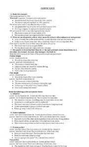 English Worksheet: passive voice