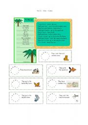 English worksheet: Time telling