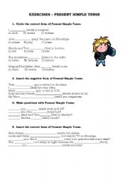 English Worksheet: Present Simple