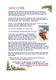 English Worksheet: Santas Letter